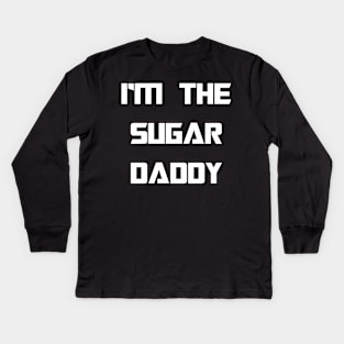 IM THE SUGAR DADDY - MINIMALISTIC Kids Long Sleeve T-Shirt